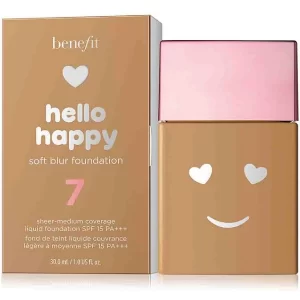 BENEFIT Weightless 07 Hello Happy Soft Blur Foundation, Size: 30ml